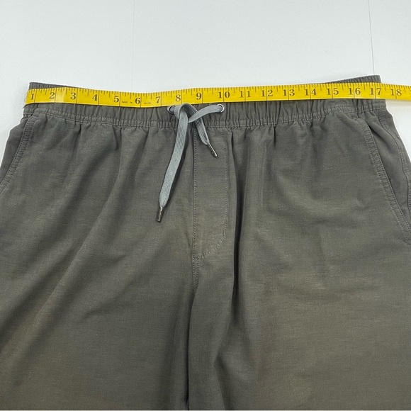 LINKSOUL Men's Shorts Elastic Waist Brown/Gray Stretch Faded Look Size XL - Picture 7 of 10